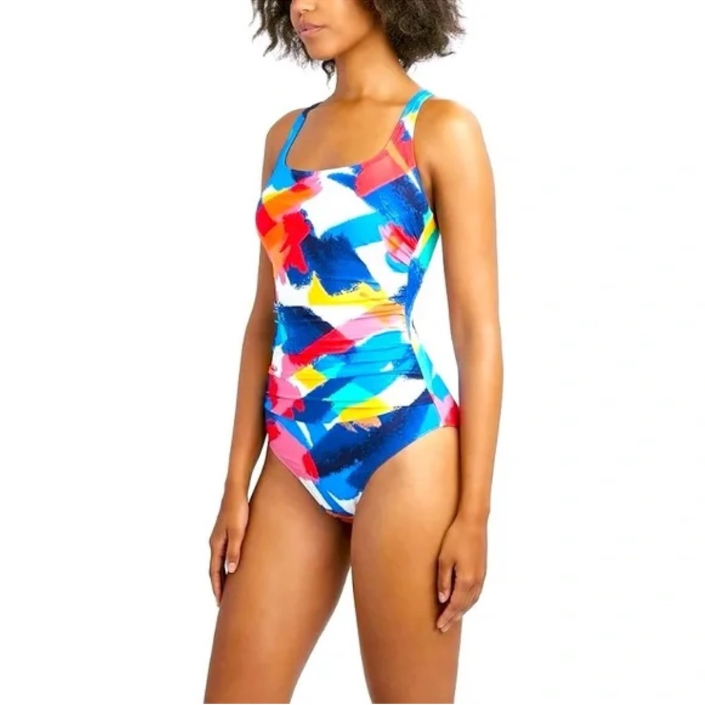 Nautica Ruched One‎ Piece Swimsuit